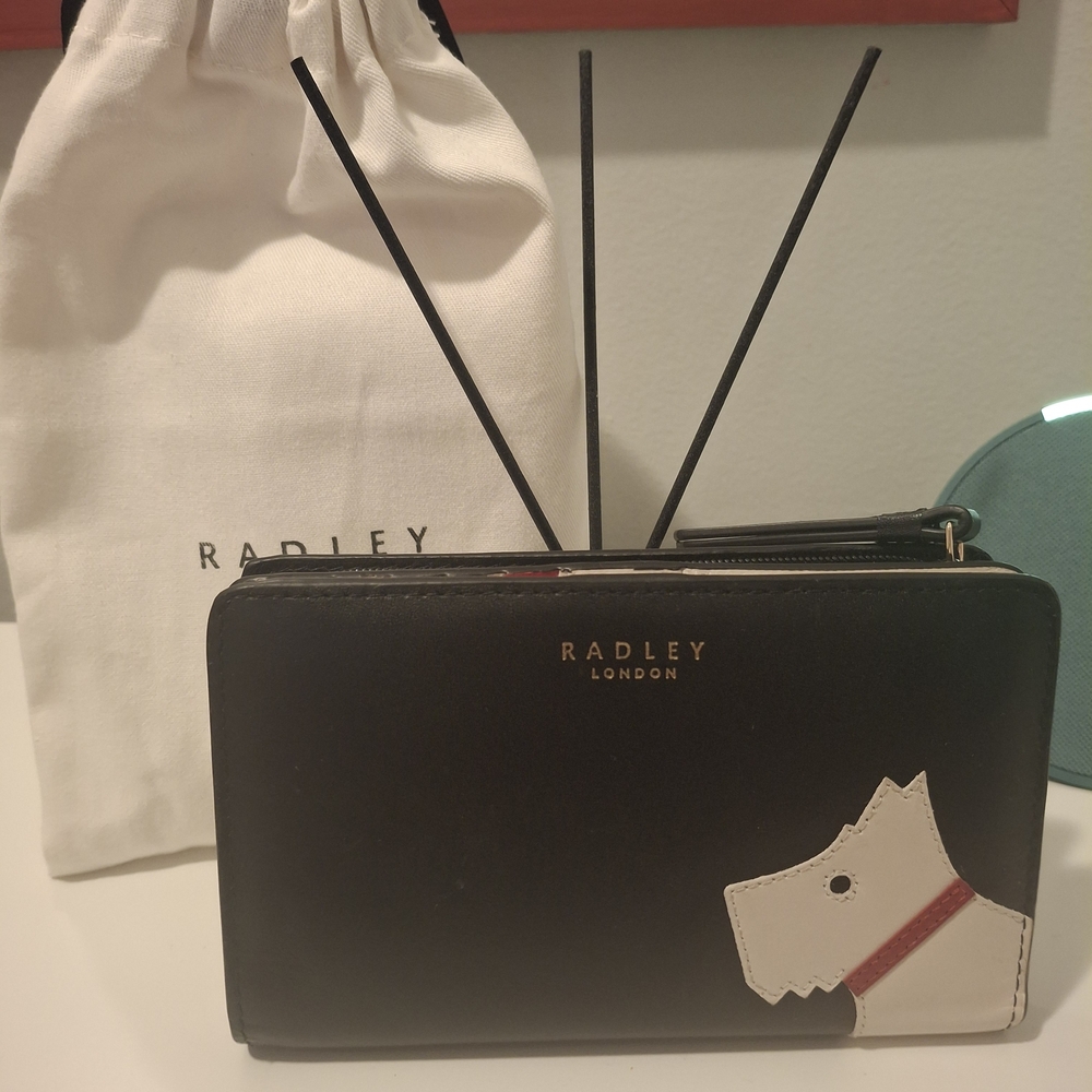 Radley London Black Wallet with Dog Design